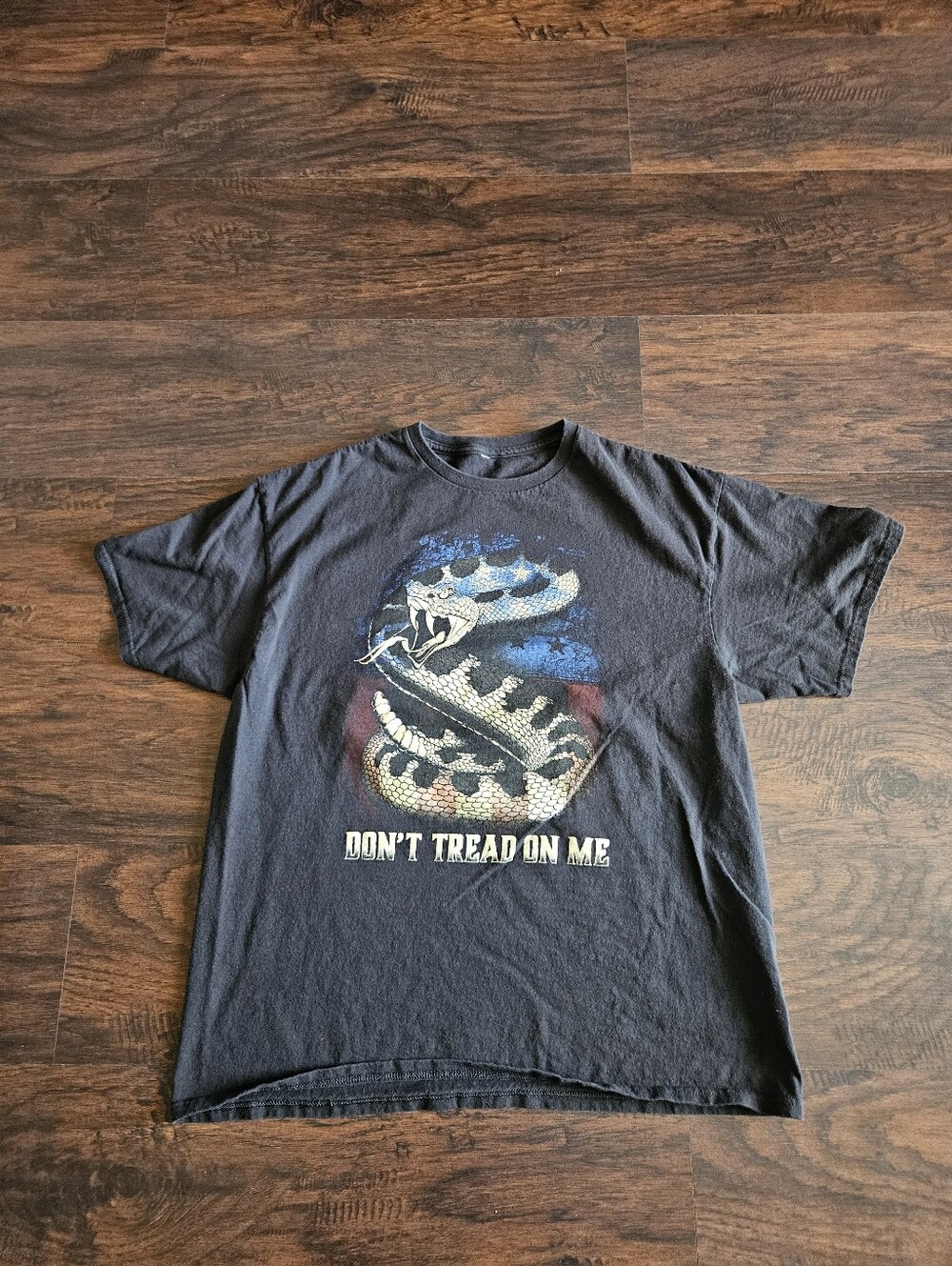 Rattlesnake Patriotic Mens Shirt Size XL
